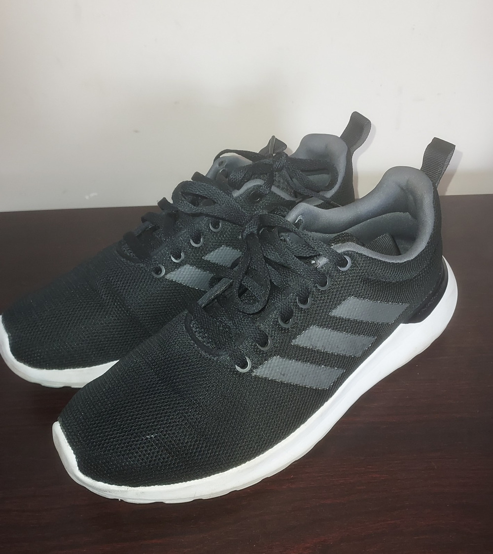 Adidas Women's Sneakers 8M Lite Racer CLN Lace Up Casual Shoes Low Top Black